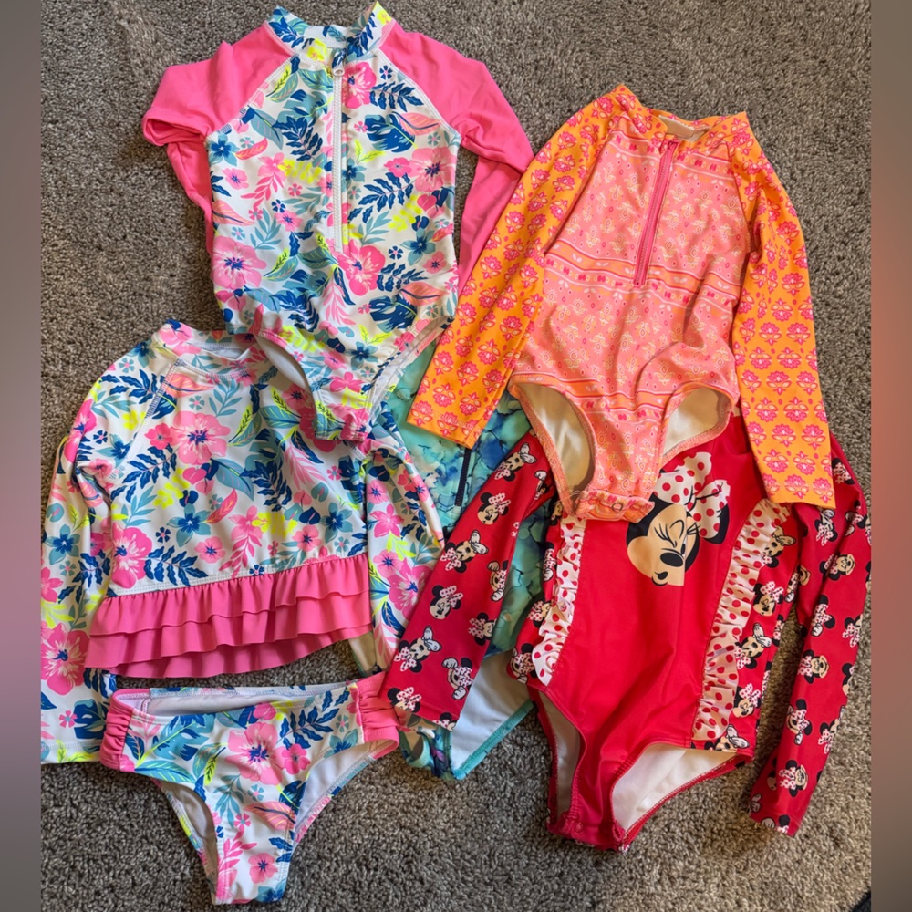 Lot of 4T Girls Bathing Suits